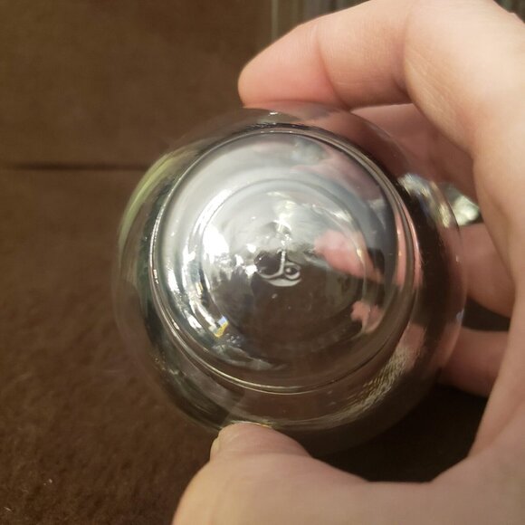 Small Libbey Mid Century Silver Stripe‎ Glass Pitcher With 2 Glasses - Picture 7 of 14